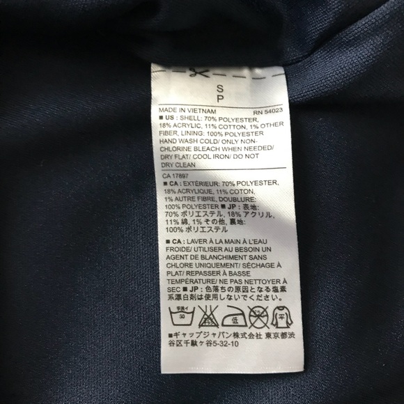 Banana Republic Navy White Knit Striped Top Small - Picture 7 of 8